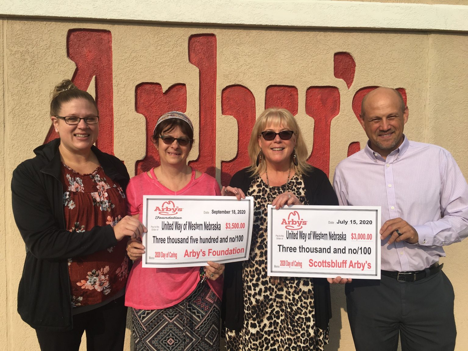 Quality Meats Arby's and Arby’s Foundation presents 6,500 donation to